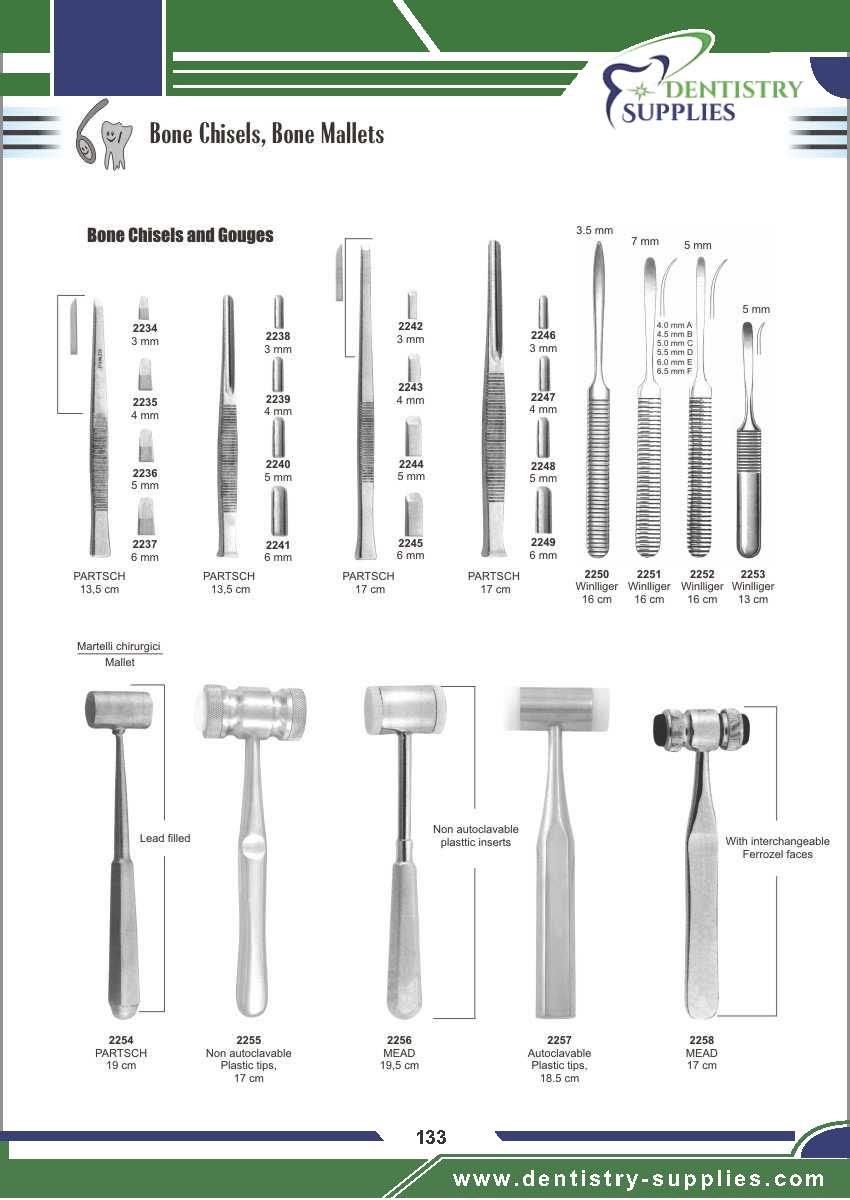 Bone Chisles, Bone Mallets