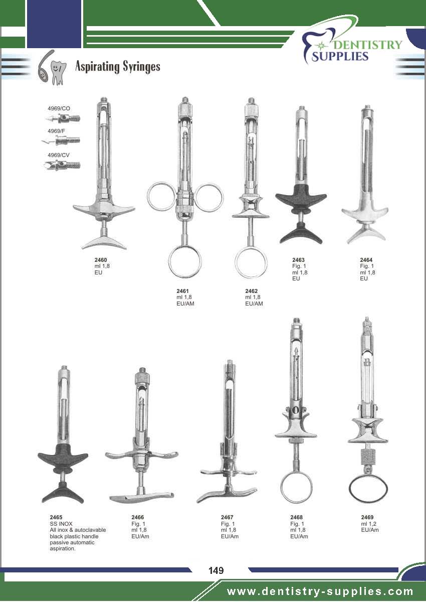 Aspirating Syringes