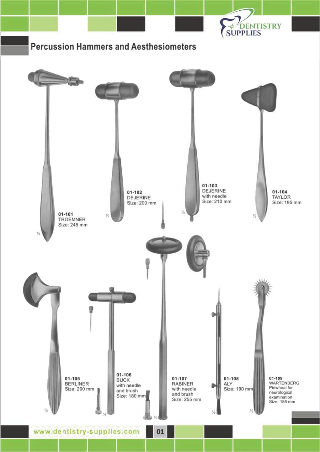 Percussion Hammers and Aesthesiometers