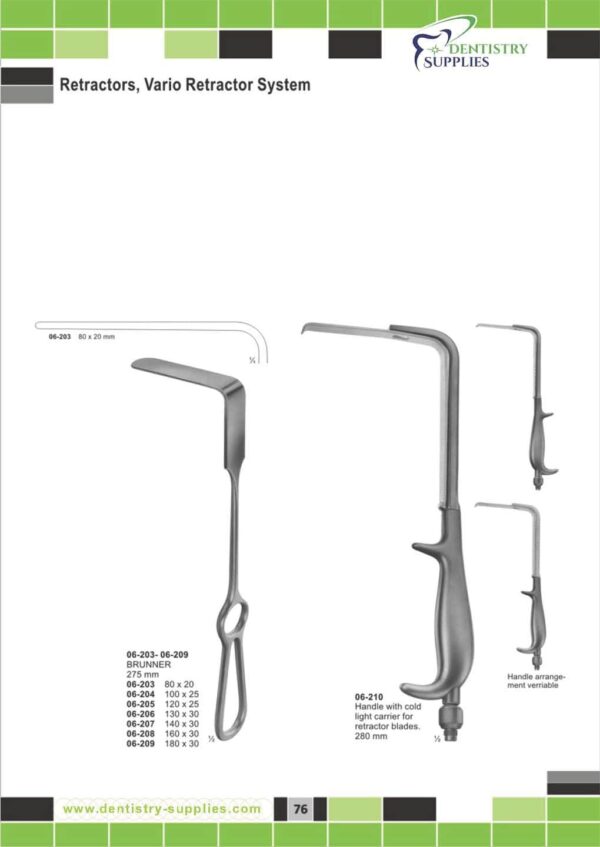 Retractors,Vario Retractor System