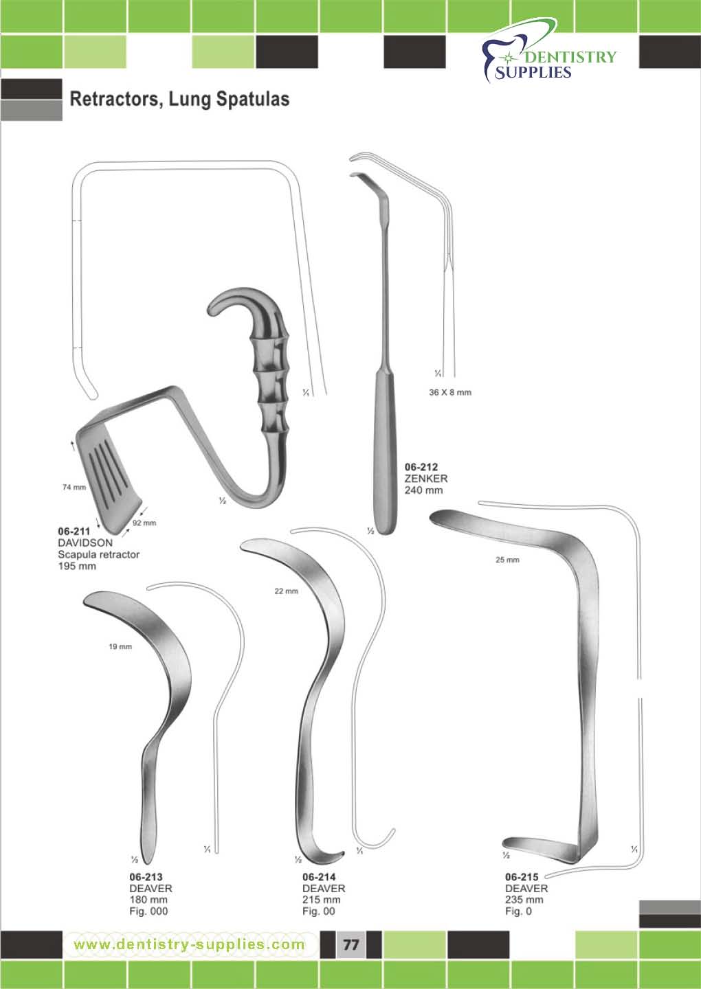 Retractors Lung Spatulas