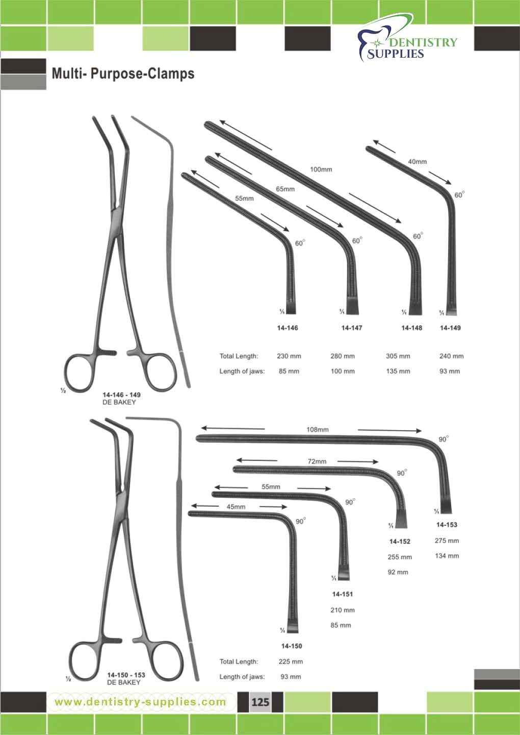 Multi Purpose Clamps – Dentistry Supplies